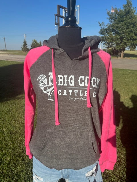 Grey/Hot Pink BCCC Hoodie